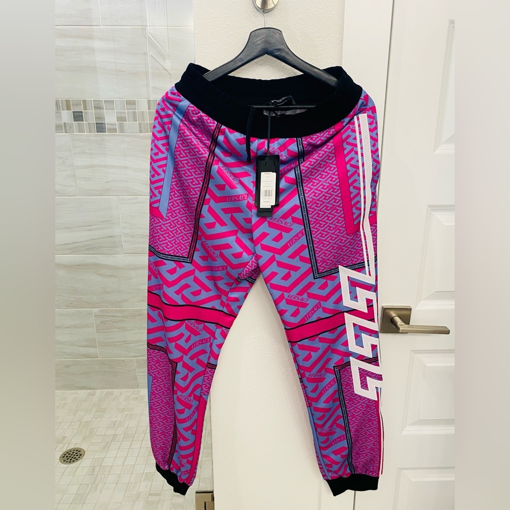 Versace Men’s Greca Felpa Track Pants